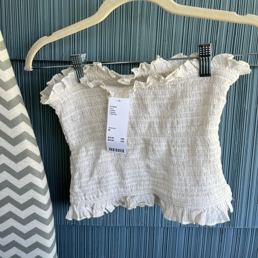Urban Outfitters Cream Cop Top